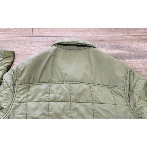 Badlands Mens M Puffy Shirt Jacket Sage Green Button Up Hunting Outdoors - Picture 8 of 10